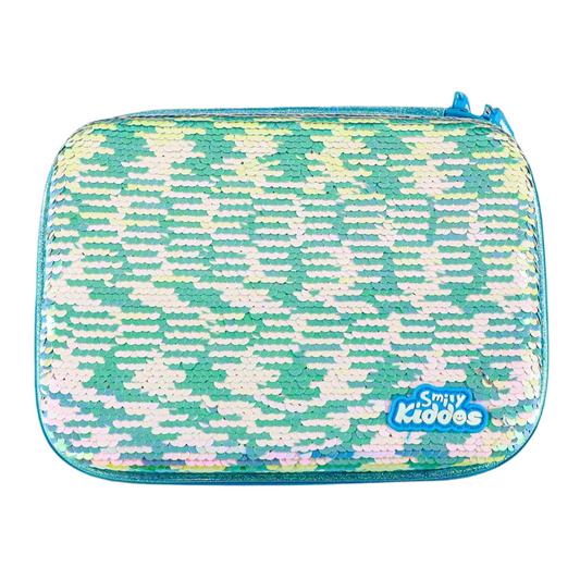 Smily kiddos Bling pencil case Rain Bow unicorn Light Blue