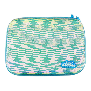 Smily kiddos Bling pencil case Rain Bow unicorn Light Blue