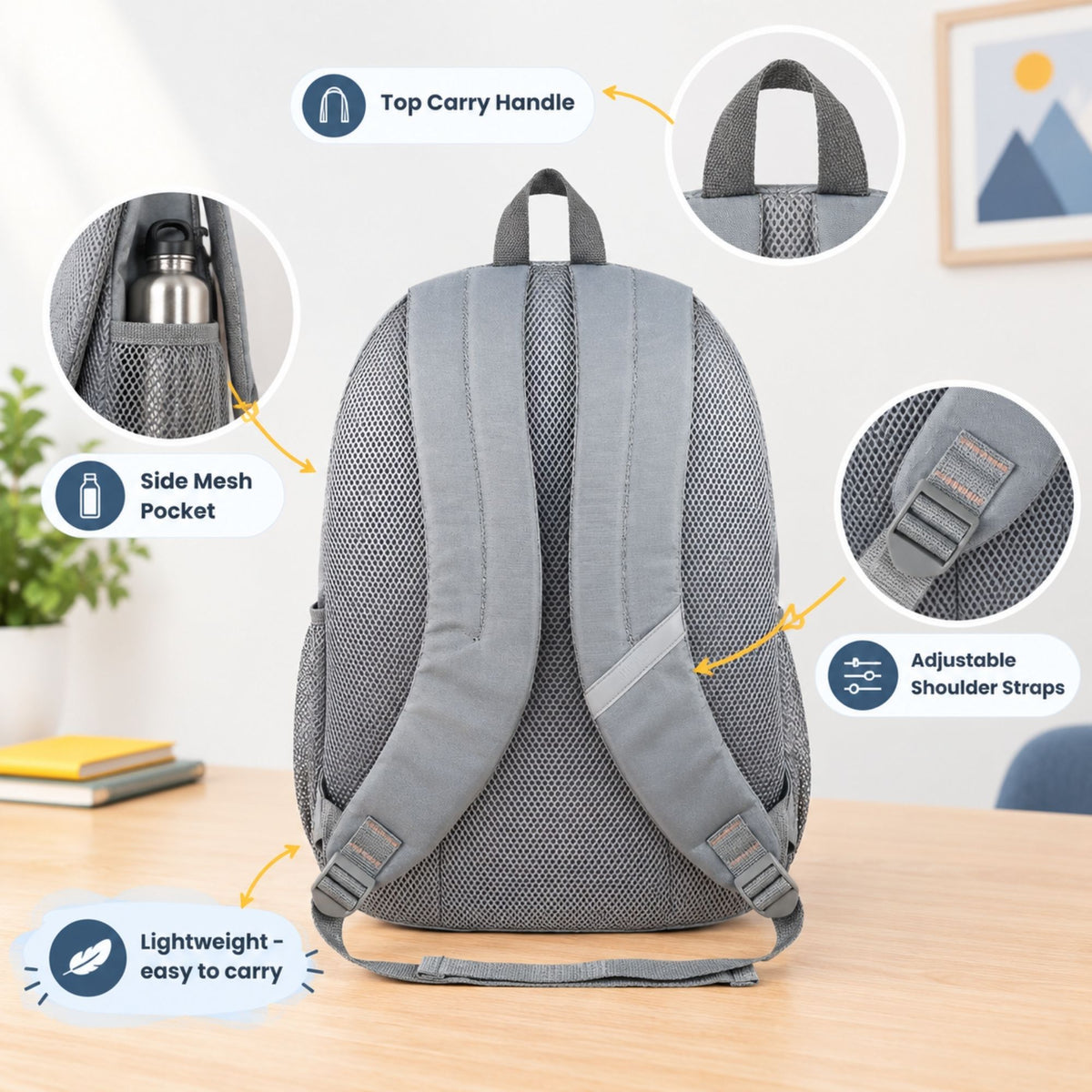 Mike Metrolite Backpack - Grey