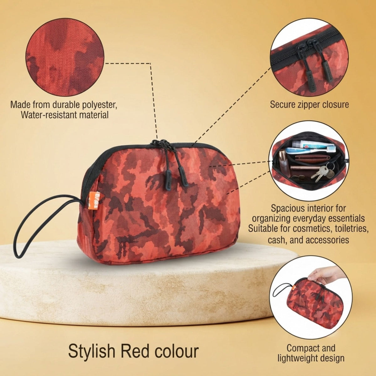 Mike Multipurpose Pouch - Red