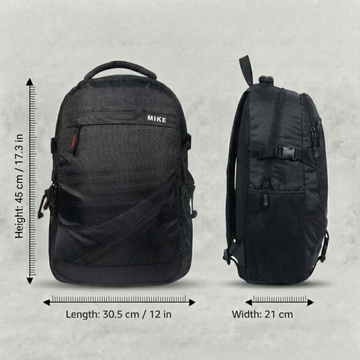 Mike Vectra Backpack - Black