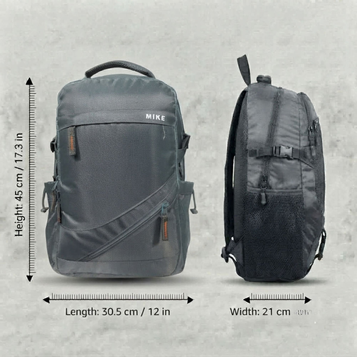 Mike Vectra Backpack - Grey
