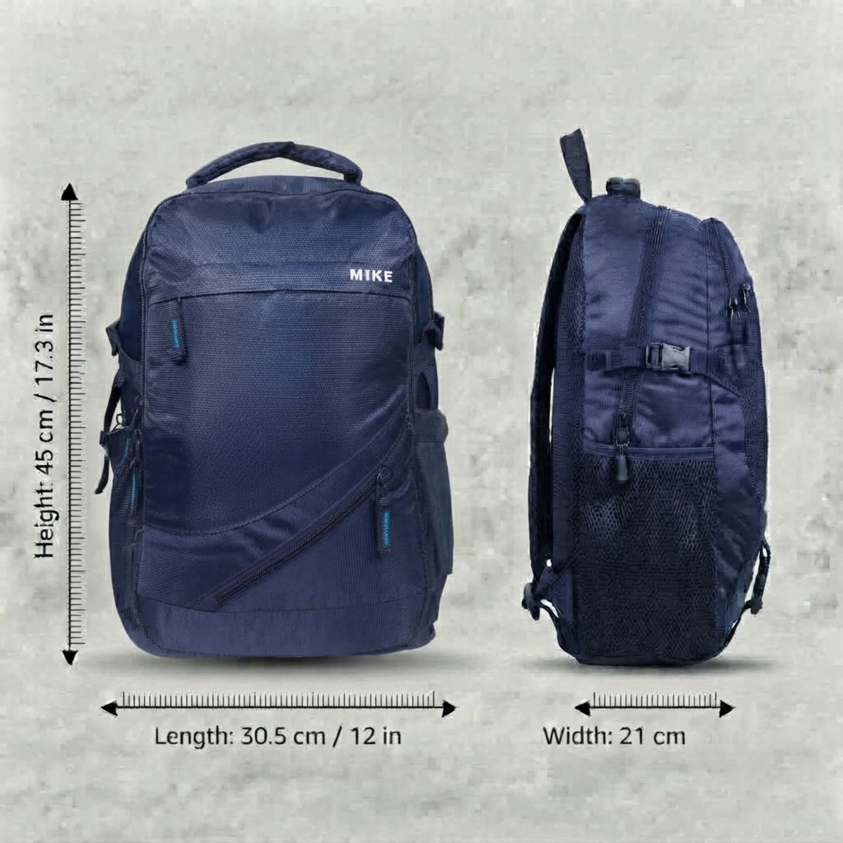 Mike Vectra Backpack - Navy Blue