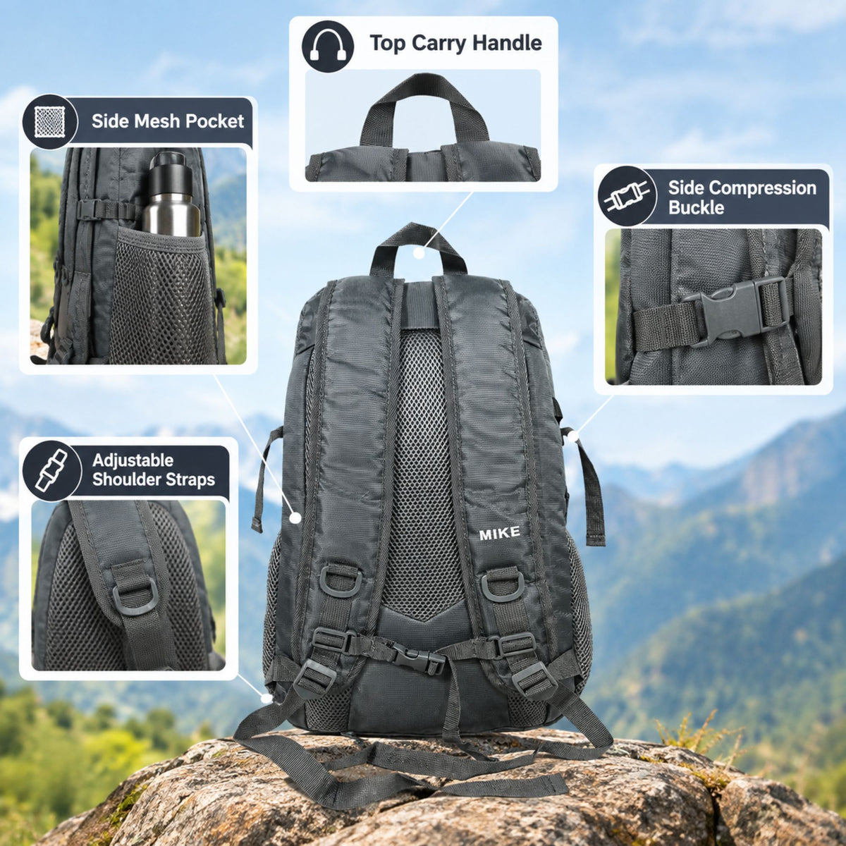 Mike Terminal Backpack - Grey