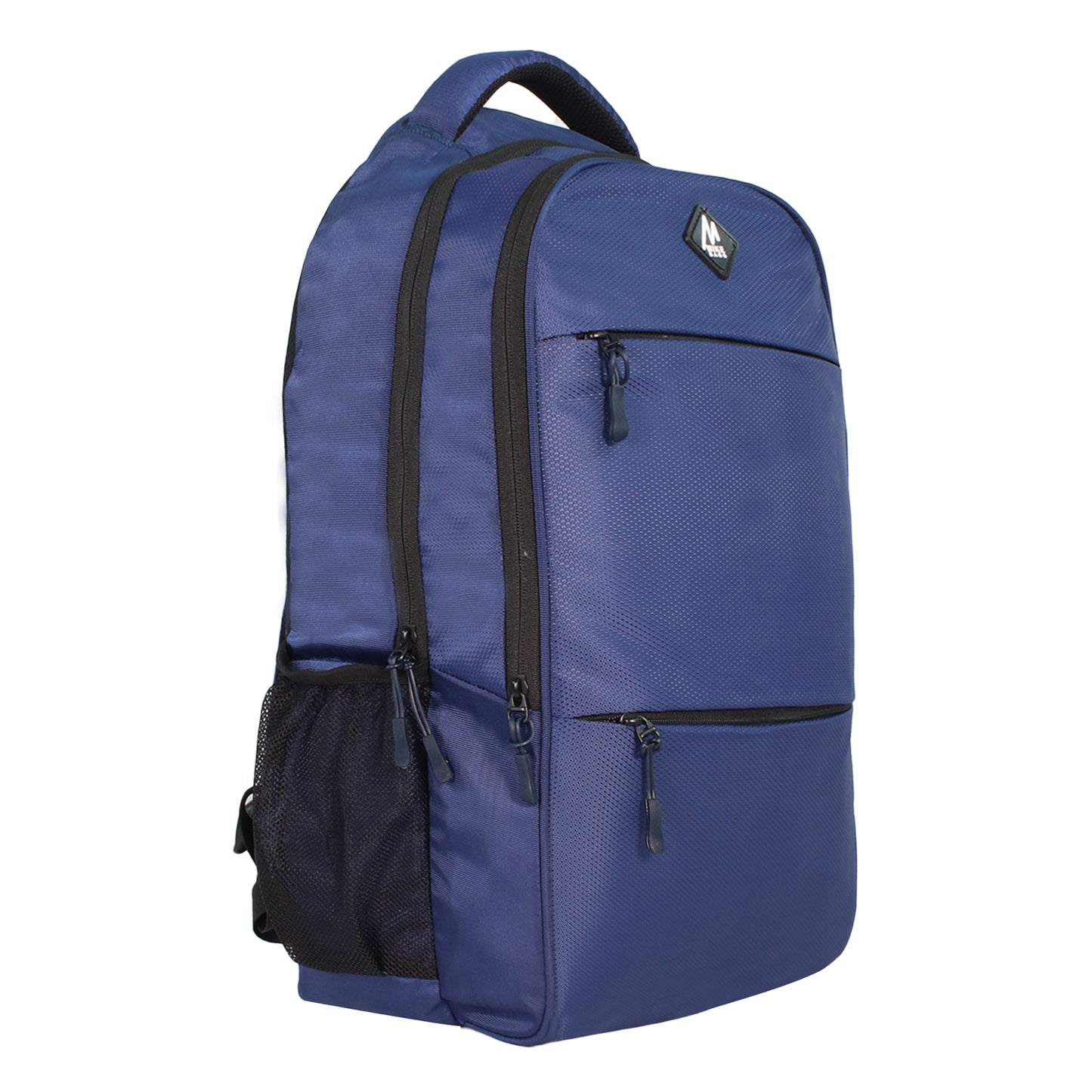 Mike Trident Deluxe Laptop Backpack - Navy Blue