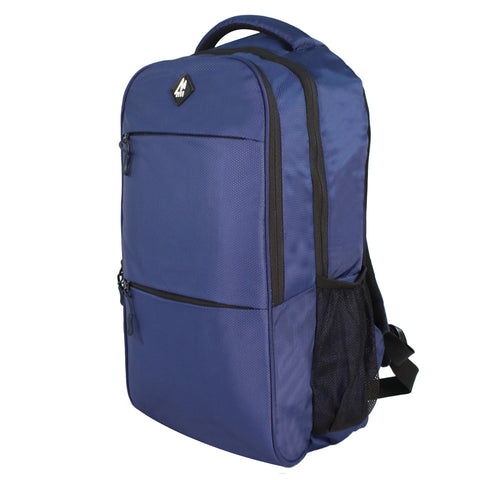 Image of Mike Trident Deluxe Laptop Backpack - Navy Blue