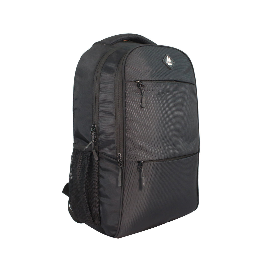 Mike Trident Deluxe Laptop Backpack - Black