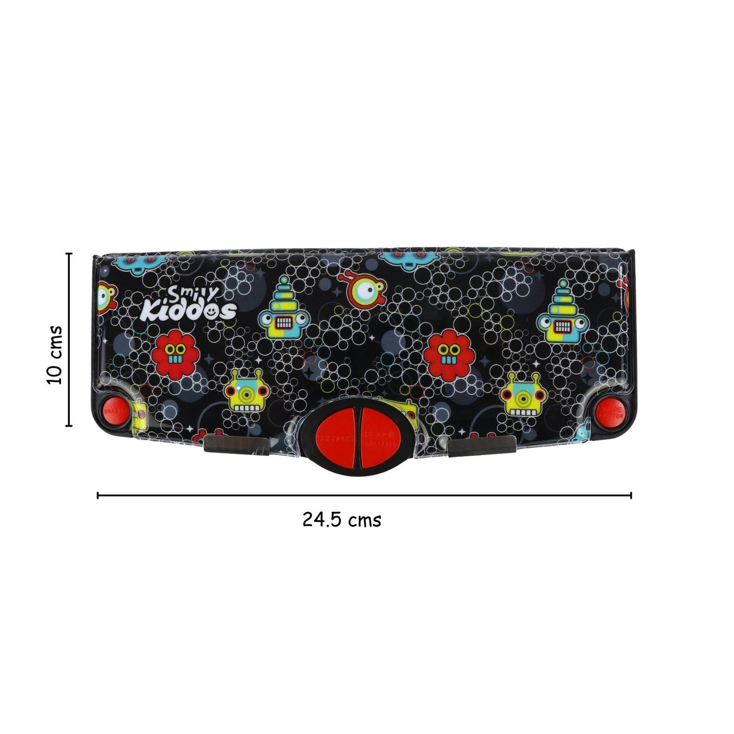 Smily Kiddos Pop Out Pencil box Robot Theme - Black