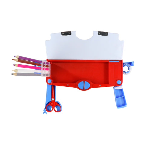 Image of Smily Kiddos Pop Out Pencil box Police Theme - Blue