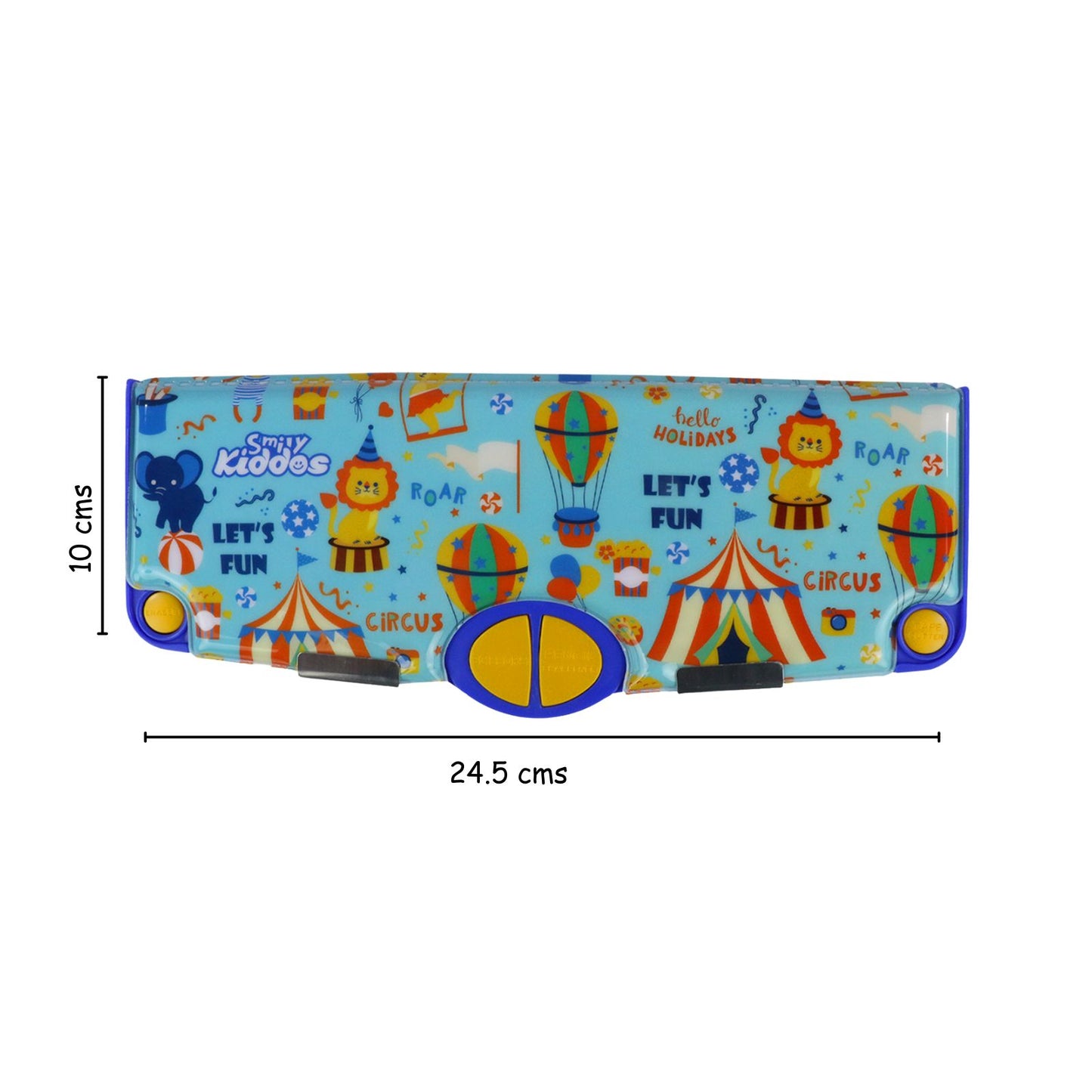 Smily Kiddos Pop Out Pencil box Circus Theme - Light Blue