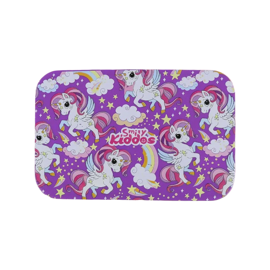 Smily Kiddos Brunch Stainless Steel Lunch Box – Magical Unicorn Theme | Durable & Cute Lunch Box for Girls