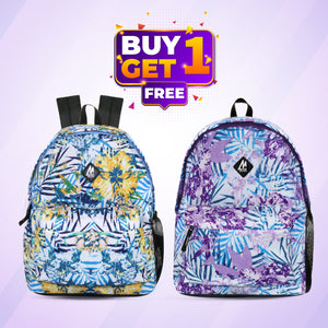 Mike Blossom Daypack Buy one Get one Bag Blue Yellow, Purple