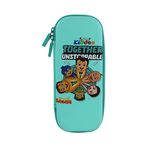 Smily Kiddos - Licensed Chhota Bheem  - Stylish & Spacious Hardtop EVA Pencil Case Unstopabble - Pastel Green