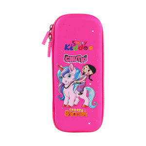 Smily Kiddos - Licensed Chhota Bheem  - Stylish & Spacious Hardtop EVA Pencil Case Chutki Unicorn - Pink