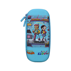 Smily Kiddos - Licensed Chhota Bheem  - Stylish & Spacious Hardtop EVA Pencil Case To Cool - Light Blue