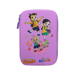Smily Kiddos - Licensed Chhota Bheem  - Stylish & Spacious Hardtop EVA Pencil Case Musical - Purple