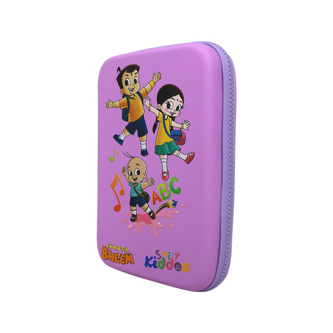 Image of Smily Kiddos - Licensed Chhota Bheem  - Stylish & Spacious Hardtop EVA Pencil Case Musical - Purple