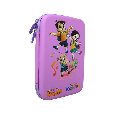 Image of Smily Kiddos - Licensed Chhota Bheem  - Stylish & Spacious Hardtop EVA Pencil Case Musical - Purple