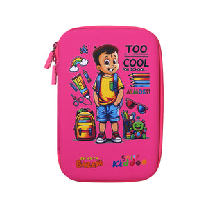 Smily Kiddos - Licensed Chhota Bheem  - Stylish & Spacious Hardtop EVA Pencil Case Too Cool - Pink