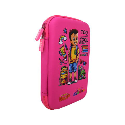 Image of Smily Kiddos - Licensed Chhota Bheem  - Stylish & Spacious Hardtop EVA Pencil Case Too Cool - Pink