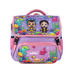 Smily Kiddos - Licensed Chhota Bheem Preschool Backpack I -purple