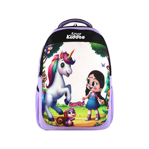Smily Kiddos - Licensed Chhota Bheem Chutki Junior Backpack 1 - Purple