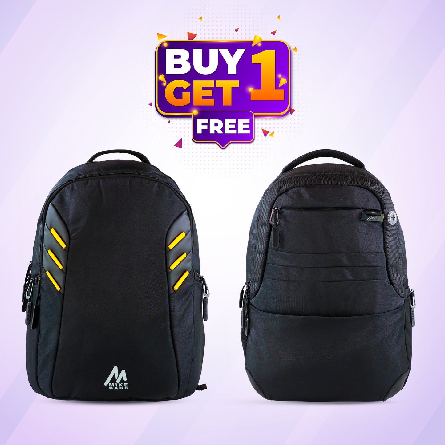 Mike Buy 1 Get 1 FREE! Ultimate Falcon & Pegasus backpack - Black
