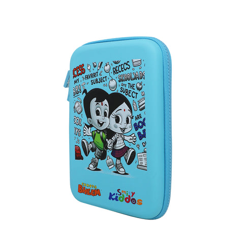Image of Smily Kiddos - Licensed Chhota Bheem  - Stylish & Spacious Hardtop EVA Pencil Case BTS - Light Blue
