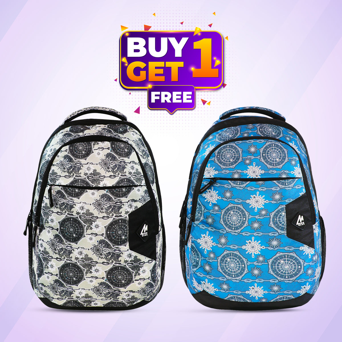Mike Splendid Laptop Backpack- Pack of 2