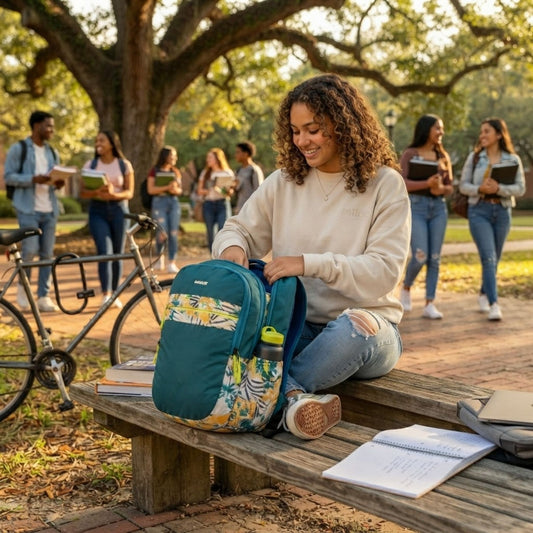 Mike May Flower Backpack – Teal | 36L