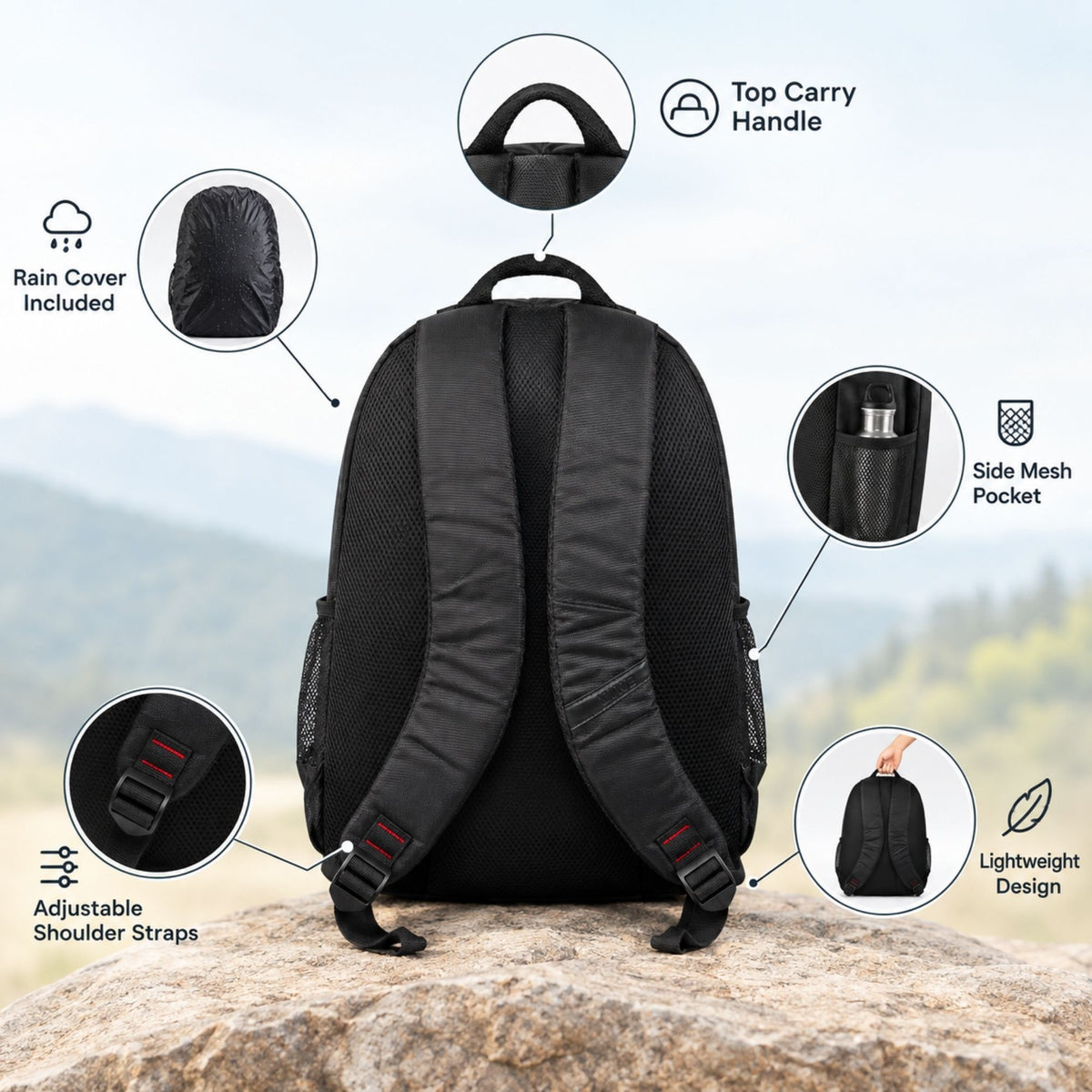 Mike Aerolite Backpack - Black