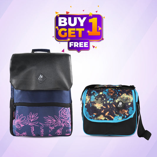 Mike Pathfinder Bag office collage unisex backpack & Lunch bag combo offer  Water resistant Backpack  (Black, 23L)