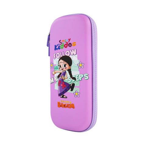 Image of Smily Kiddos - Licensed Chhota Bheem  - Stylish & Spacious Hardtop EVA Pencil Case  Chutki follow My Steps - Purple