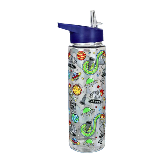 Smily kiddos Sipper Bottle 750 ml - Space Theme | Blue