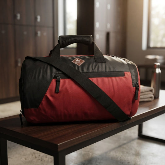 Mike Fit Gear Gym Bag with Shoe Compartment - Rust