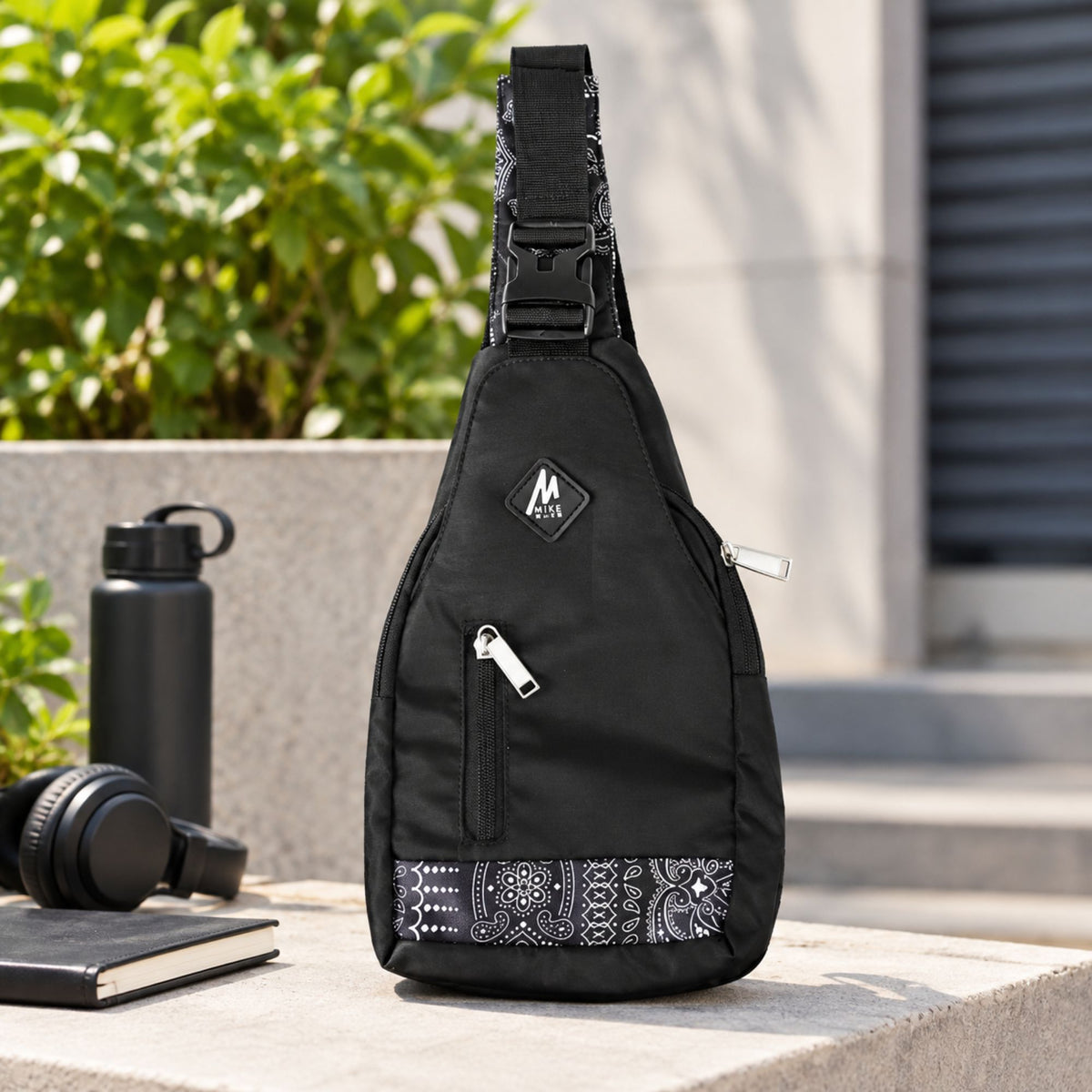Mike Wilder Cross Body Sling Bag - Black