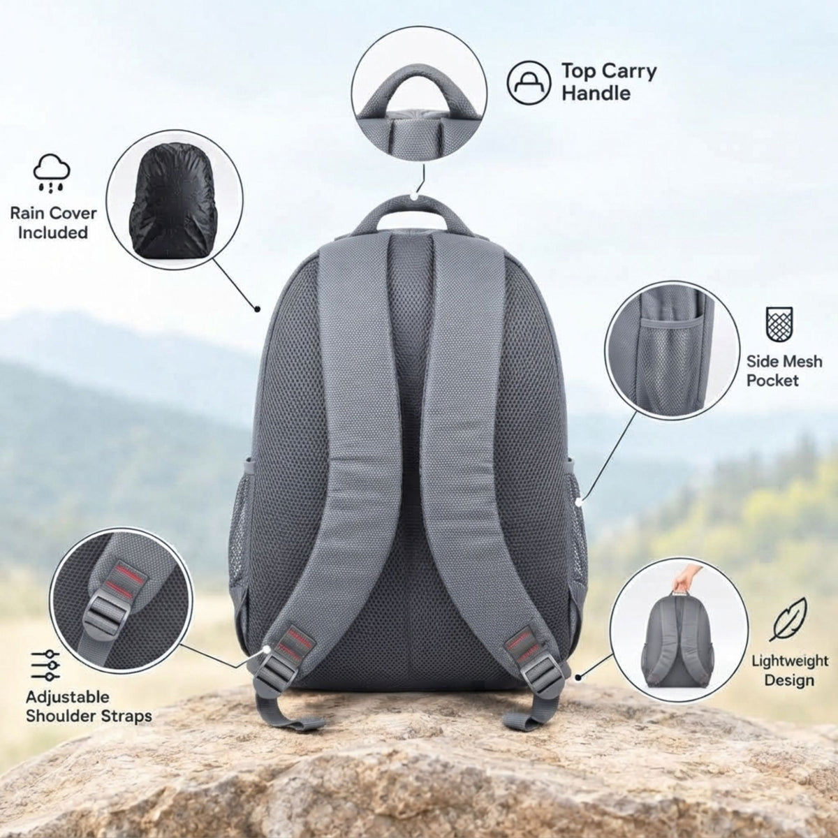 Mike Aerolite Backpack - Grey
