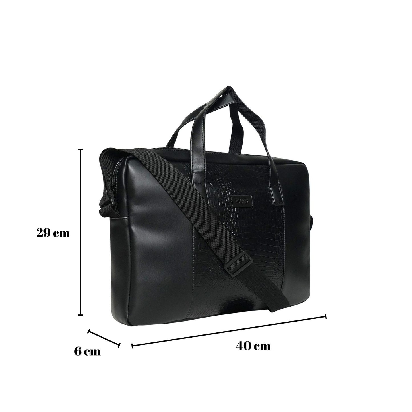 Mike Noir Metro Messenger Bag - Black