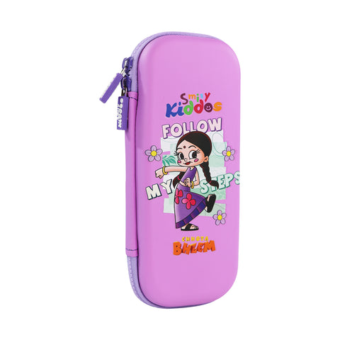 Image of Smily Kiddos - Licensed Chhota Bheem  - Stylish & Spacious Hardtop EVA Pencil Case  Chutki follow My Steps - Purple