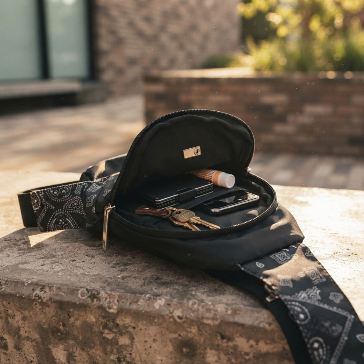 Mike Wilder Cross Body Sling Bag - Black