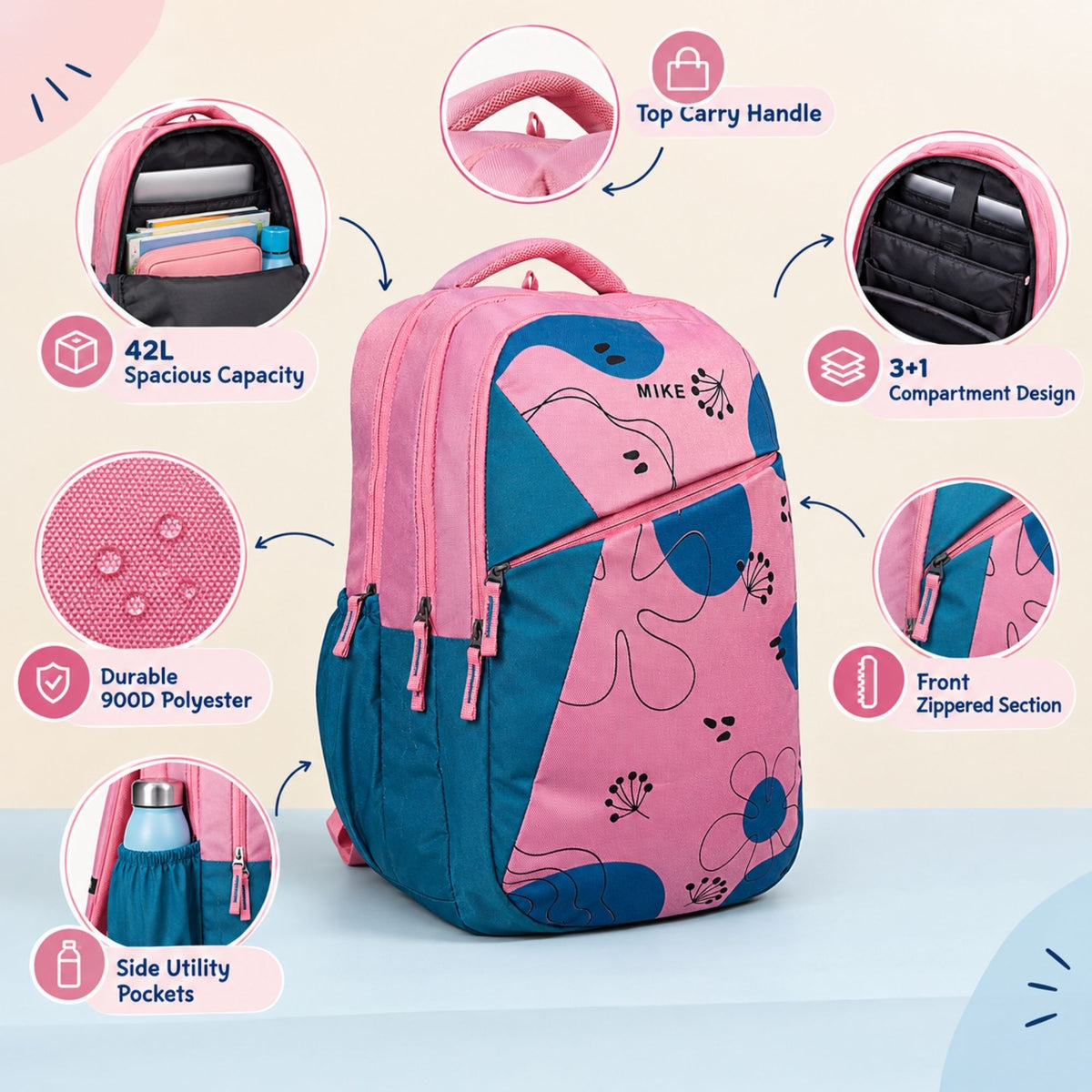 Mike Mora Backpack - Pink