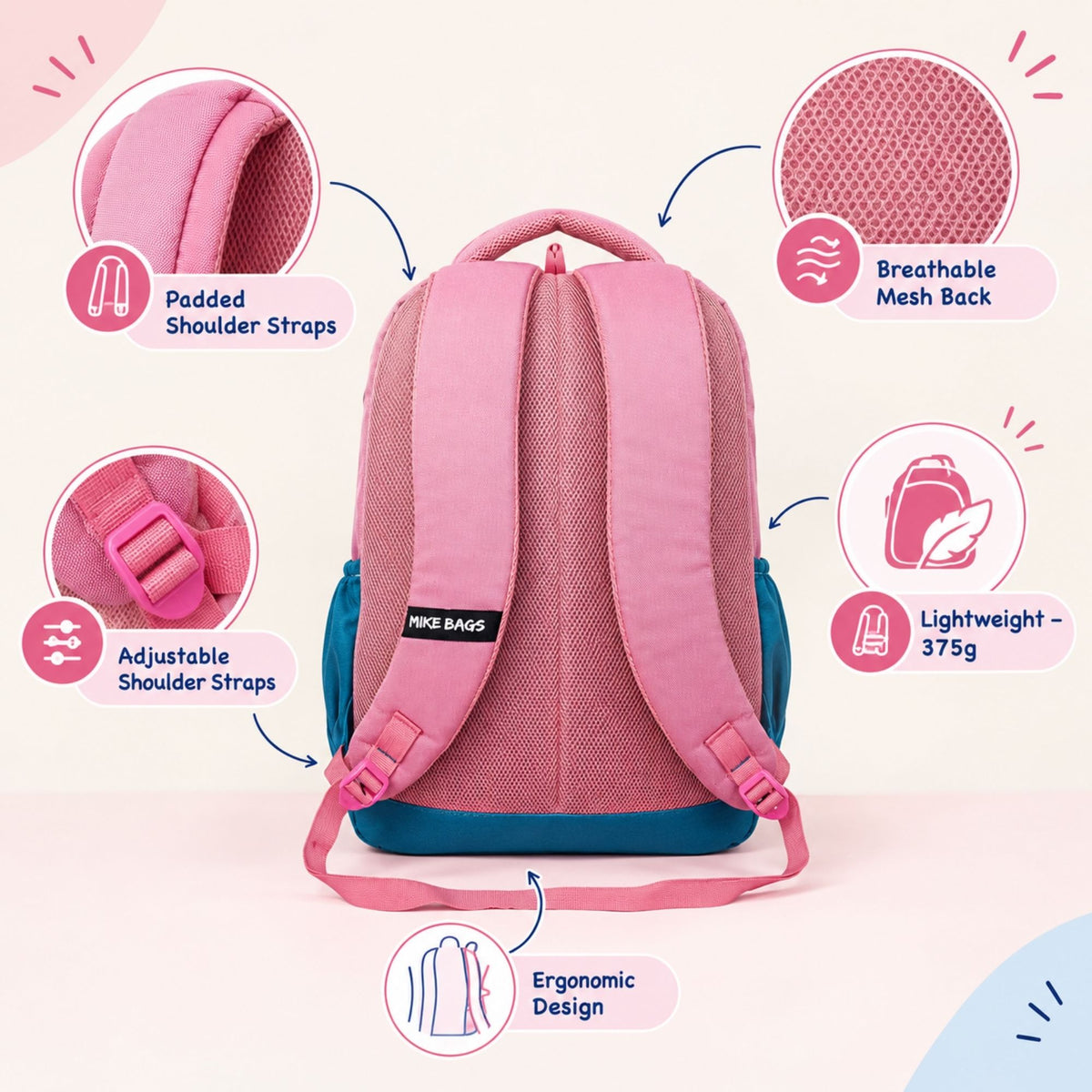 Mike Mora Backpack - Pink