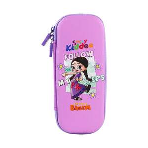 Smily Kiddos - Licensed Chhota Bheem  - Stylish & Spacious Hardtop EVA Pencil Case  Chutki follow My Steps - Purple