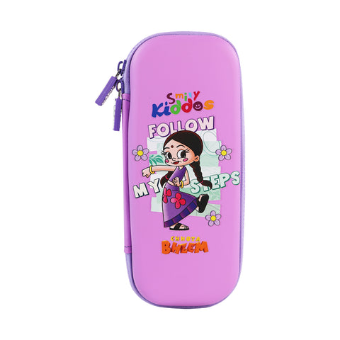Image of Smily Kiddos - Licensed Chhota Bheem  - Stylish & Spacious Hardtop EVA Pencil Case  Chutki follow My Steps - Purple