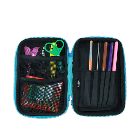 Image of Smily Kiddos - Licensed Chhota Bheem  - Stylish & Spacious Hardtop EVA Pencil Case BTS - Light Blue