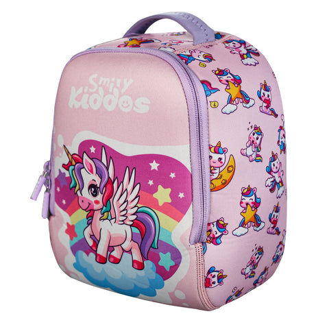 Image of Magical Unicorn Theme Neoprene Preschool Backpack (6L) – Pink
