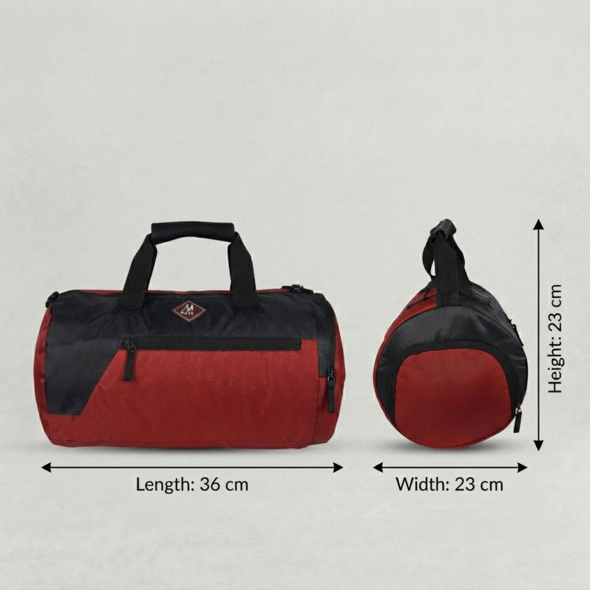 Mike Fit Gear Gym Bag with Shoe Compartment - Rust