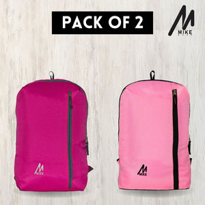 Mike City Backpack Combo Pack (Dark Pink- Light Pink)