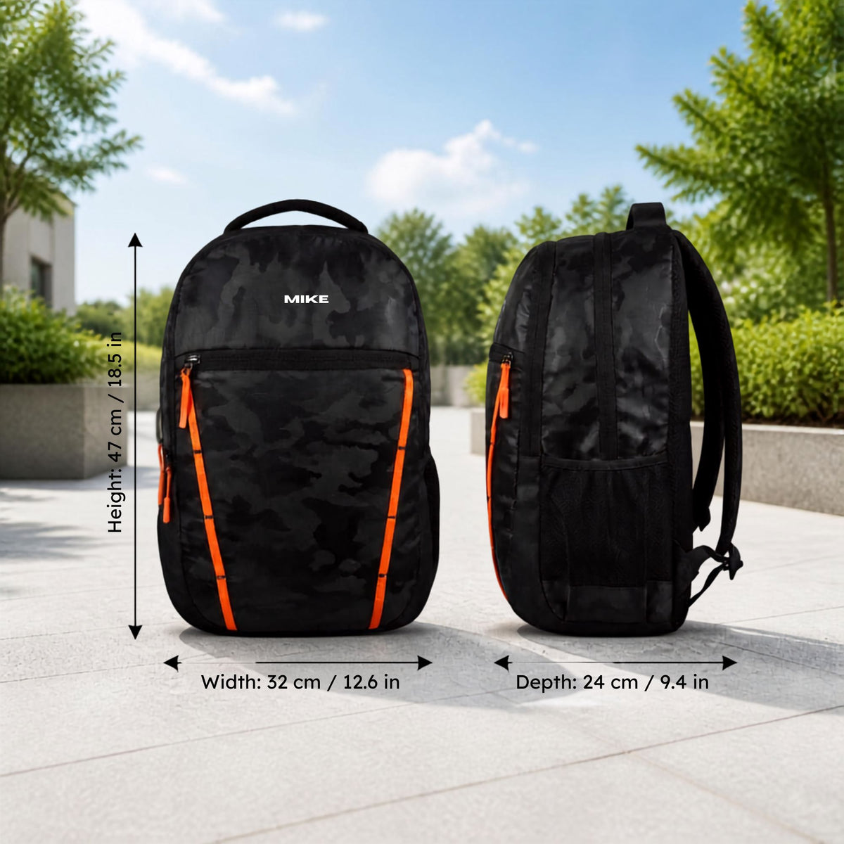 Mike Raptor Backpack – Black | 36L Camo
