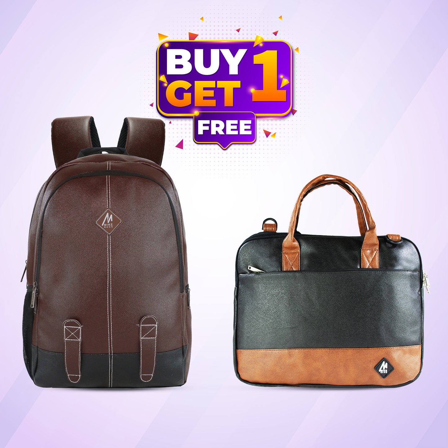 Mike PU Leather Combo Set